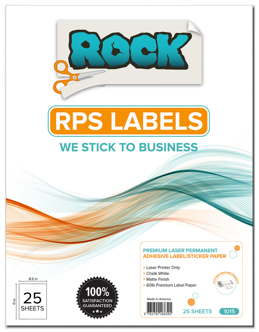 Premium Laser Only Permanent Adhesive Label/Sticker Paper